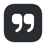 Quote Up Square SVG Icon